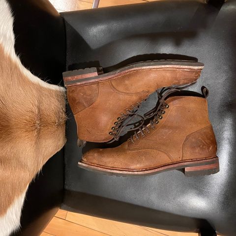 Meermin Service Boot in C.F. Stead Autumn Spice Waxed Kudu