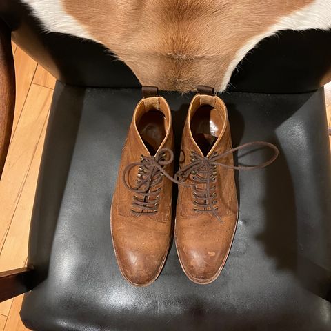 Meermin Service Boot in C.F. Stead Autumn Spice Waxed Kudu