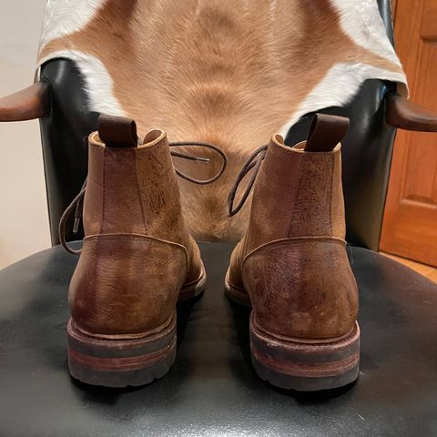 Meermin Service Boot in C.F. Stead Autumn Spice Waxed Kudu