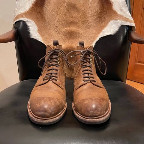 Meermin Service Boot in C.F. Stead Autumn Spice Waxed Kudu