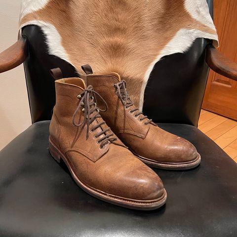 Meermin Service Boot in C.F. Stead Autumn Spice Waxed Kudu