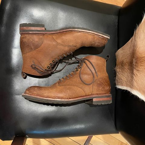Meermin Service Boot in C.F. Stead Autumn Spice Waxed Kudu