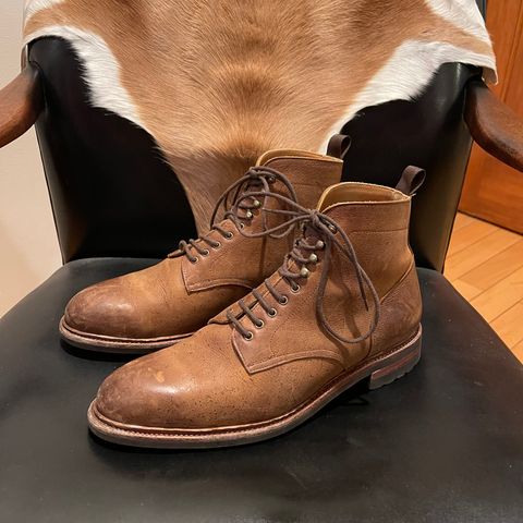 Meermin Service Boot in C.F. Stead Autumn Spice Waxed Kudu