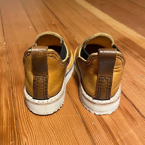 Wesco Romeo in Maryam “ banana” horsebutt, Law shrunken bison, buckskin lined