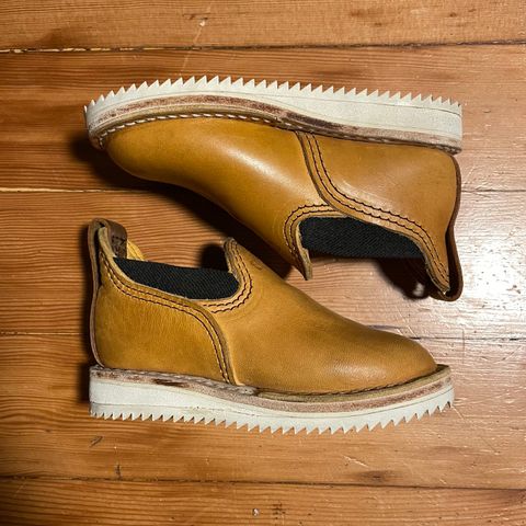 Wesco Romeo in Maryam “ banana” horsebutt, Law shrunken bison, buckskin lined