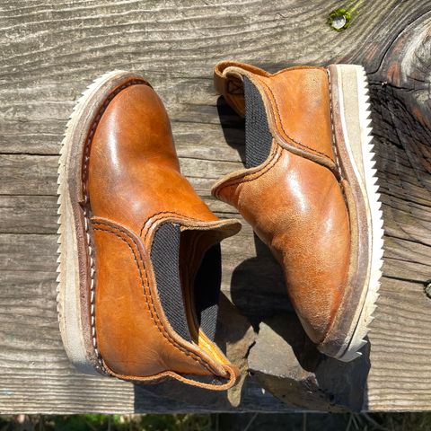 Wesco Romeo in Maryam “ banana” horsebutt, Law shrunken bison, buckskin lined