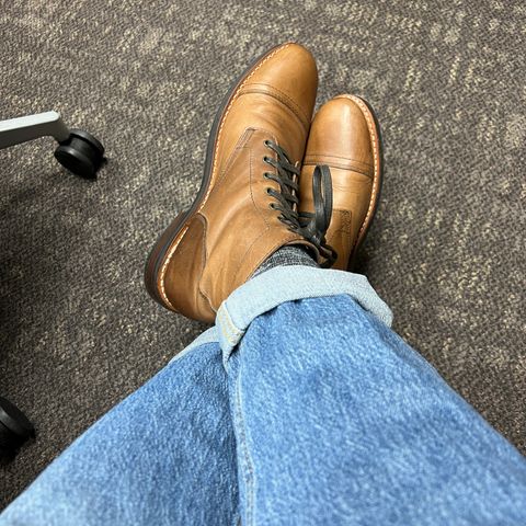 Thursday Captain in Horween Natural Chromexcel