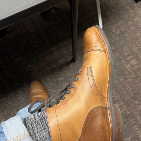 Thursday Captain in Horween Natural Chromexcel