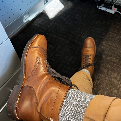 Thursday Captain in Horween Natural Chromexcel