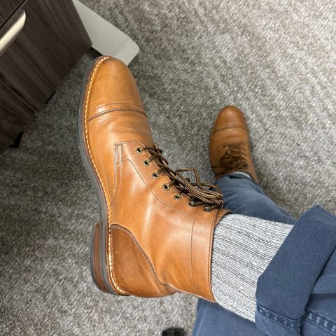 Thursday Captain in Horween Natural Chromexcel