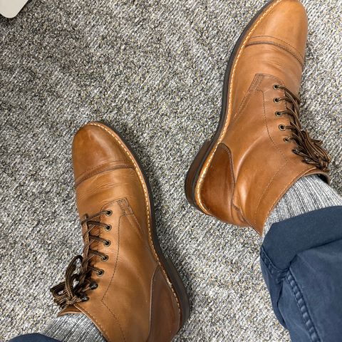Thursday Captain in Horween Natural Chromexcel