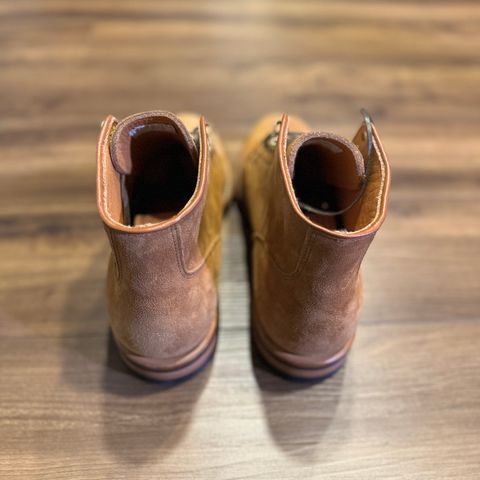 Viberg Service Boot in C.F. Stead Anise Kudu Reverse