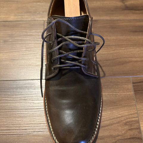 Viberg Derby Shoe in Horween Dark Cognac Shell Cordovan