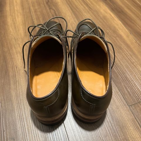 Viberg Derby Shoe in Horween Dark Cognac Shell Cordovan