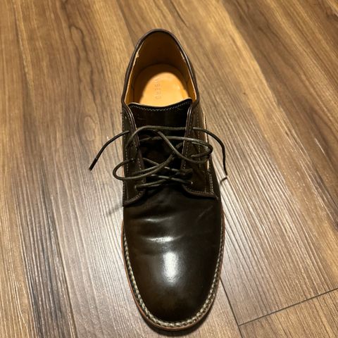 Viberg Derby Shoe in Horween Dark Cognac Shell Cordovan