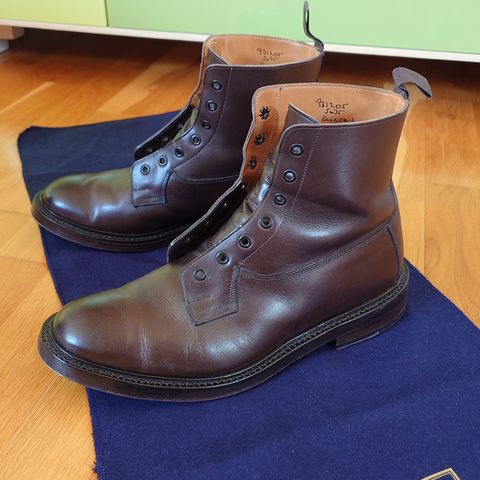 View photo of Tricker's Burford Country Boot in Espresso Burnished Calf