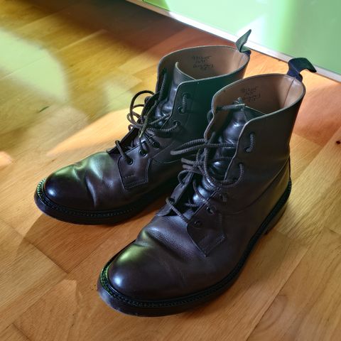 View photo of Tricker's Burford Country Boot in Espresso Burnished Calf