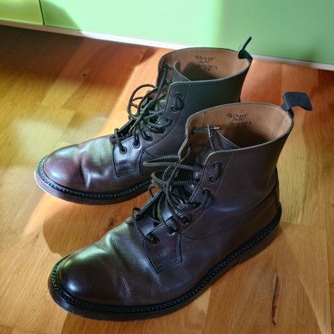 View photo of Tricker's Burford Country Boot in Espresso Burnished Calf