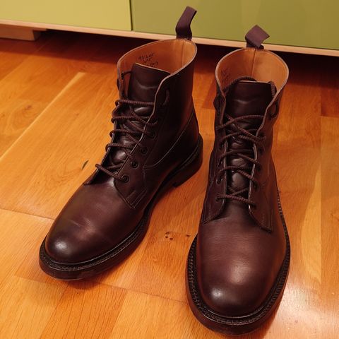 View photo of Tricker's Burford Country Boot in Espresso Burnished Calf