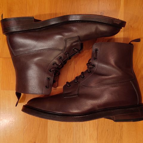 View photo of Tricker's Burford Country Boot in Espresso Burnished Calf