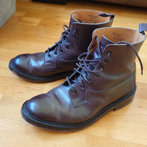 View photo of Tricker's Burford Country Boot in Espresso Burnished Calf