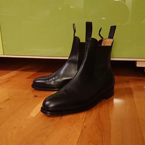 J.M. Weston Cambre Chelsea Boots in Black Boxcalf