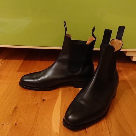 J.M. Weston Cambre Chelsea Boots in Black Boxcalf