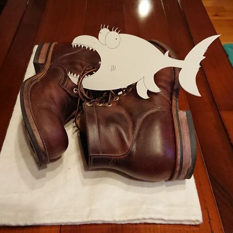 Viberg Service Boot in Horween Rowdy Dachshund