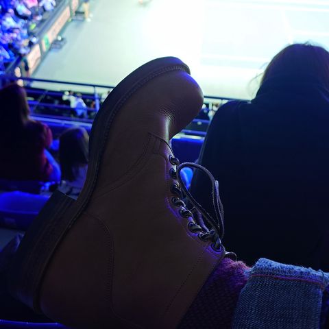 View photo of Viberg Service Boot in Horween Natural Wooly Chromexcel