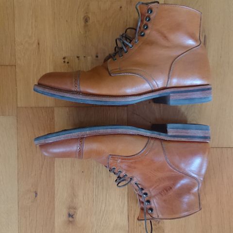 View photo of Viberg Service Boot BCT in Shinki Tan Latigo Horsehide