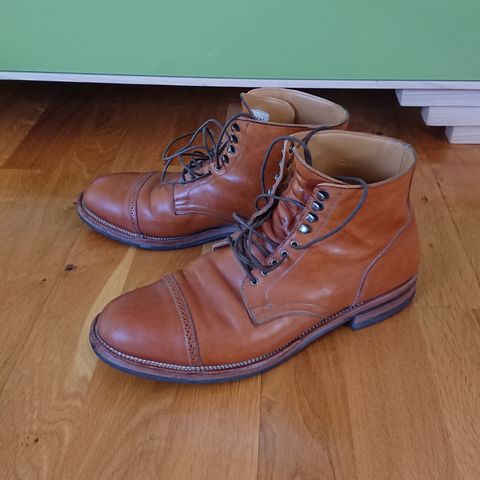 View photo of Viberg Service Boot BCT in Shinki Tan Latigo Horsehide