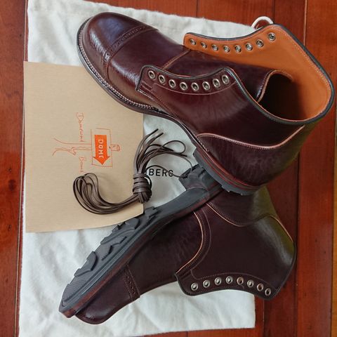 Viberg Service Boot in Shinki Dark Brown Oiled Horsebutt