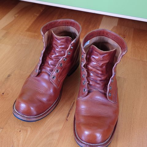 View photo of Viberg Service Boot in Horween English Tan Dublin