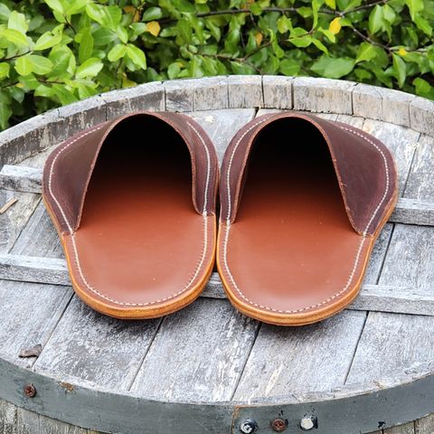 View photo of Self-Made House Slipper in Unknown Leather