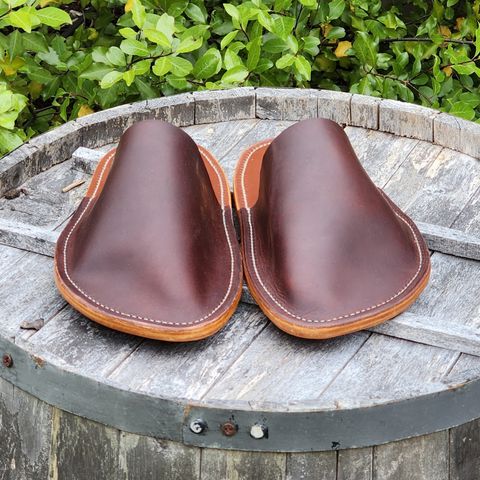 View photo of Self-Made House Slipper in Unknown Leather