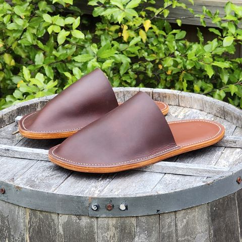 View photo of Self-Made House Slipper in Unknown Leather