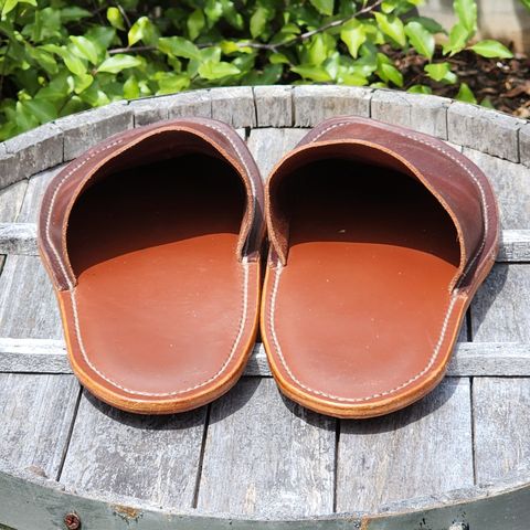 View photo of Self-Made House Slipper in Unknown Leather