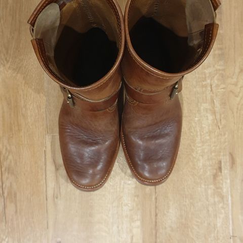 View photo of Benzein The Keeper 'Type 2' Engineer Boot in Shinki Brown Oiled Horsebutt