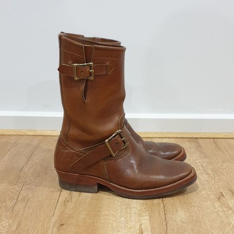 View photo of Benzein The Keeper 'Type 2' Engineer Boot in Shinki Brown Oiled Horsebutt