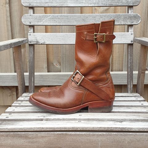 View photo of Benzein The Keeper 'Type 2' Engineer Boot in Shinki Brown Oiled Horsebutt