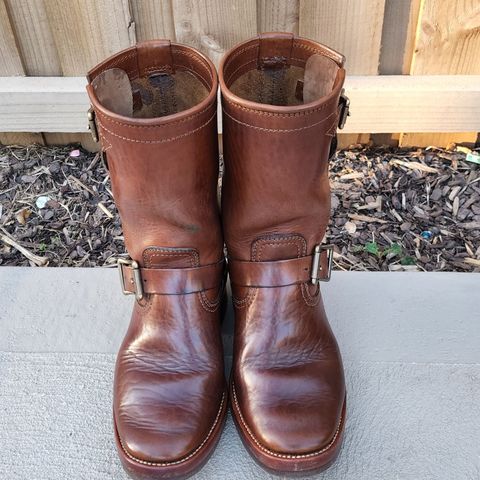 View photo of Benzein The Keeper 'Type 2' Engineer Boot in Shinki Brown Oiled Horsebutt