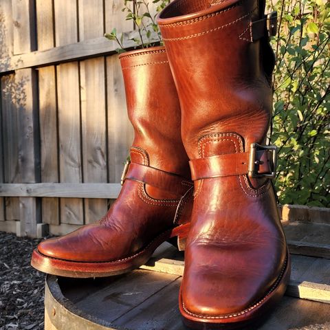 View photo of Benzein The Keeper 'Type 2' Engineer Boot in Shinki Brown Oiled Horsebutt