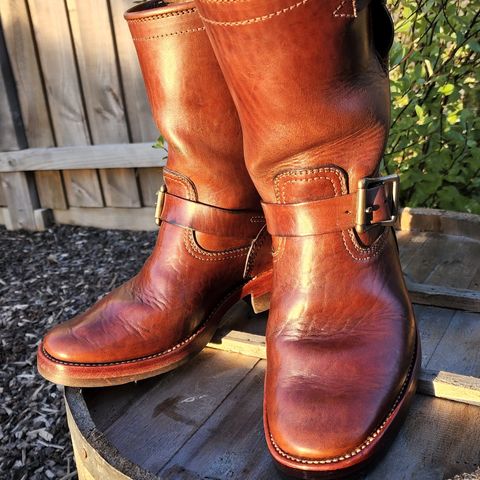 View photo of Benzein The Keeper 'Type 2' Engineer Boot in Shinki Brown Oiled Horsebutt