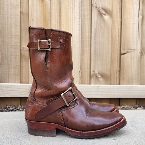 View photo of Benzein The Keeper 'Type 2' Engineer Boot in Shinki Brown Oiled Horsebutt