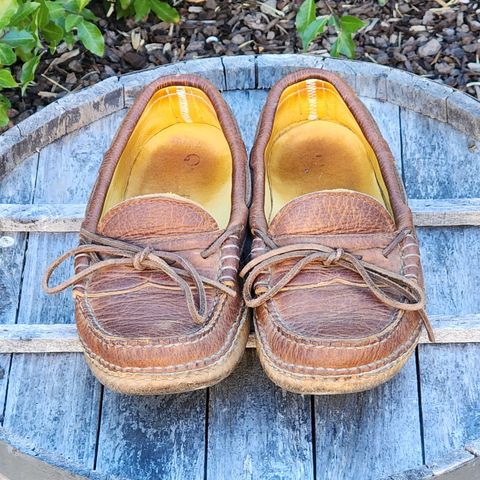 View photo of Quoddy Grizzly Moc in Grizzly Peanut