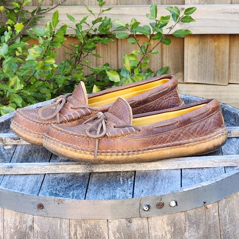 View photo of Quoddy Grizzly Moc in Grizzly Peanut