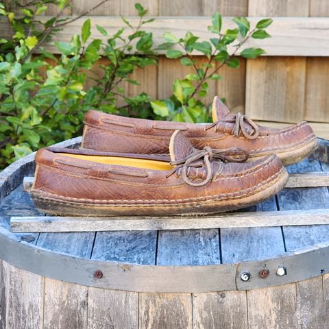 View photo of Quoddy Grizzly Moc in Grizzly Peanut