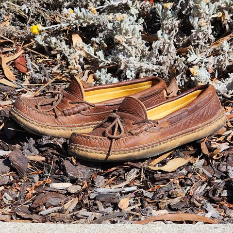 View photo of Quoddy Grizzly Moc in Grizzly Peanut