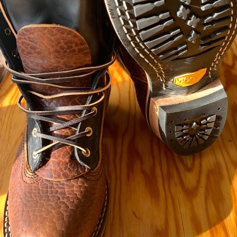 Nicks MTO in Law Tanning Black Smooth Shruken Bison & Law Tanning Brown Smooth Shruken Bison