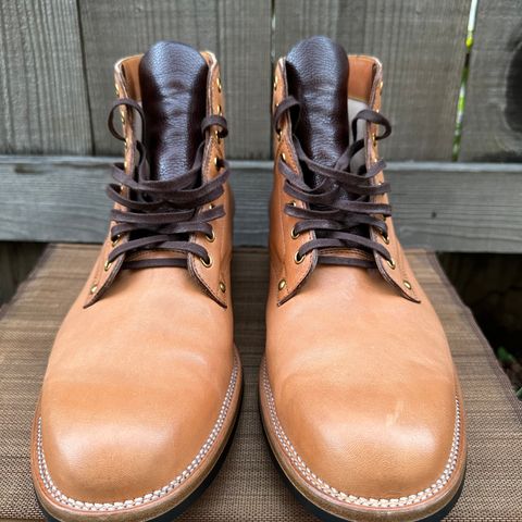 View photo of Iron Boots x Østmo Type 1 in Maryam Natural Horsehide